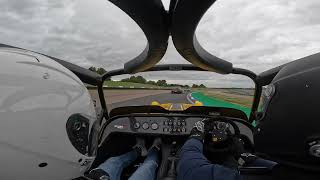 Taking Dan for laps at Thruxton in the Caterham 620r [upl. by Slinkman]