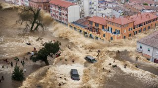 Emergency in Italy Flooding and landslides swept away houses on a large scale [upl. by Dahsar]