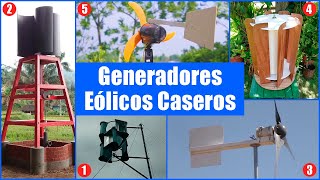 💨 TOP 5 Generadores Eólicos Caseros que TÚ MISMO puedes construir paso a paso  Bricologia [upl. by Coh]