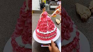 New Barbie Doll Cake Design 💃shortvideo barbiecake dollcake youtubeshorts birthdaycake cake [upl. by Lettig]