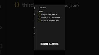 Batch Renames 😮 vscode coding programming [upl. by Gibby888]