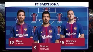 Barcelona Squad 2017 2018 [upl. by Bond]