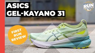 Asics GelKayano 31 First Run Review  Minor updates to the cushioned stability favourite [upl. by Ambler]