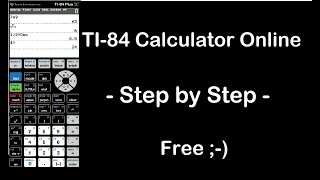 TI 84 Calculator ONLINE [upl. by Mailliw]