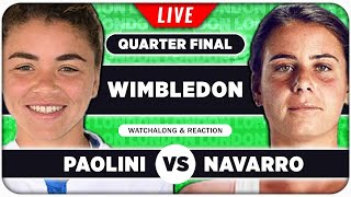 PAOLINI vs NAVARRO  Wimbledon 2024 Quarter Final  LIVE Tennis Talk Watchalong [upl. by Macey420]