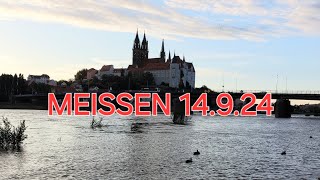 BEGINN DER HOCHWASSER LAGE MEISSEN 14924 [upl. by Ikin]