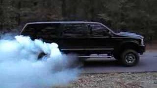 Massive Ford Excursion Burnout [upl. by Schlosser]