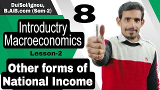 8 Other forms of National income  GNPNNP   Introductory Macroeconomics  Lesson2 Sem2 DuSol [upl. by Herta]