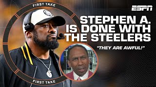 Stephen A is DONE with the Steelers after loss to Patriots They are AWFUL 🗣️  First Take [upl. by Mcclimans]