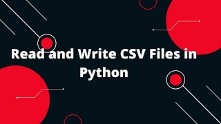 Python for Beginners 6 CSV File Handling – Read amp Write CSV Files Easily 📊✨ [upl. by Artinek]