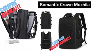 COMPRE AGORA Romantic Crown Mochila de Viagem Expansivel amazon mochilão [upl. by Brenden]