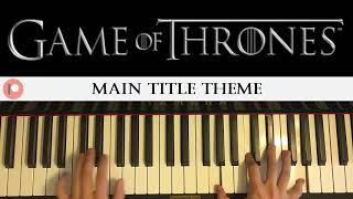 Game Of Thrones  Main Theme Piano Cover  Patreon Dedication 255 [upl. by Gannie715]