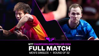 FULL MATCH  Lin Gaoyuan vs Benedikt Duda  MS R32  WTTMontpellier 2024 [upl. by Fahey793]