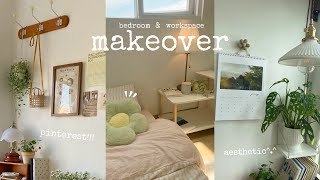 Aesthetic room makeover 2024🌷pinterest inspired🎁 [upl. by Alicec]