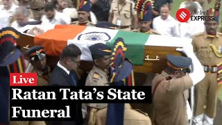 Ratan Tatas Last Rites Performed with Full State Honours  Ratan Tata News  Ratan Tata Death [upl. by Wesley]