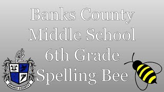 2022 Banks County Middle School 6th Grade Spelling Bee [upl. by Aihseuqram]