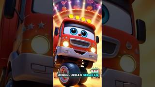 Truk merah suka menari cartoonfullmovie [upl. by Ettevol]