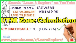 UTM Zone Calculation Formula  31Longitude6 [upl. by Issirk615]