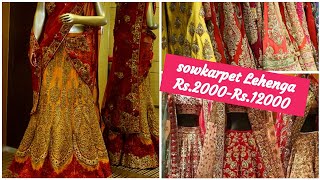 Sowcarpet Lehenga price part 2 where to buy designer Lehenga at affordable price [upl. by Anitsyrc]