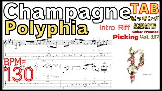 Polyphia Champagne（Riff）TAB Intro OD [upl. by Irac416]