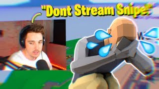 I Stream Sniped Lazarbeam And He Said This Roblox Strucid [upl. by Nhaj]