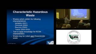 HAZARDOUS WASTE IDENTIFICATION AND CLASSIFICATION part 2 of 2 [upl. by Ingraham]