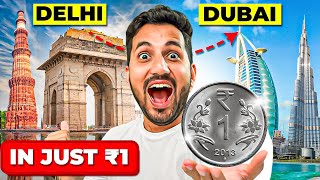 I traveled Delhi to Dubai in ₹1 [upl. by Ramah898]