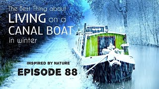 NARROWBOAT LIVING IN WINTER  inspired by nature  episode 88 [upl. by Anrev822]