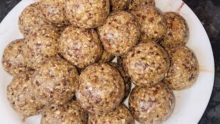 ऐसे बनाए स्वादिष्ट healthy seeds laddu recipe 😋👌 [upl. by Ariik]