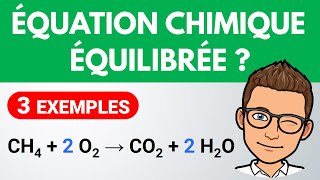 Équilibrer une équation chimique  ✅ Exercice facile  Collège  Physique Chimie [upl. by Eelrahs]