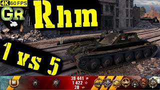 World of Tanks RhmBorsig Waffenträger Replay  10 Kills 43K DMGPatch 141 [upl. by Wilkinson]