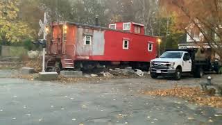 Caboose in Marshfield MA [upl. by Ardnaed]