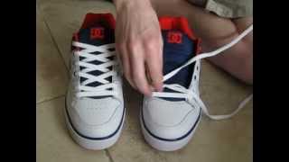 Simple How To Lace Shoes Normal Way and with No Bow [upl. by Genvieve]