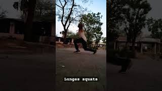 Lunges squats will help you to run longer without rest lunging resistanceexercise walkinglunge [upl. by Estes982]