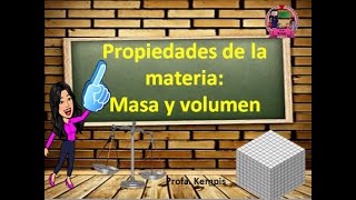 Propiedades de los materiales masa y volumen [upl. by Jobi158]