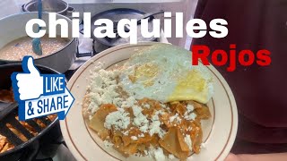 Chilaquiles Rojos a mi estilo [upl. by Menides581]