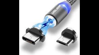 Magnetic USB Fast Charging Micro  Type C Cable [upl. by Marella]