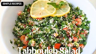 Tabbouleh SaladTraditional Arabic Salad Lebanon Salad [upl. by Ahsiuqram893]