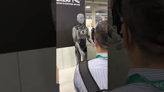 Ameca humanoid robot CES 2022 [upl. by Anelehs]