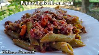 Penne di piselli con ragù 🫛​🍝​ [upl. by Nhguavahs]