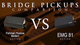 EMG 81 vs FISHMAN FLUENCE MODERN ceramic  Active Bridge Pickup Guitar Tone Comparison Demo [upl. by Ardua]