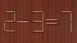 Move Only One Stick To Make Equation Correct Matchstick Puzzle✓ [upl. by Carey]