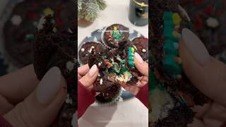 Christmas sluty brownies 🎄🍫 christmasbrownies brownies christmas shorts baking baking yum [upl. by Col]