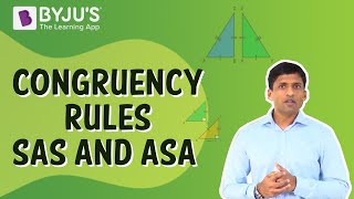 Congruency Rules  SAS And ASA  Class 7  Learn With BYJUS [upl. by Jariv]