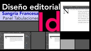 InDesign Párrafo capital con sangría francesa panel tabulaciones [upl. by Catie]