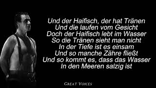 Haifisch  RAMMSTEIN Isolated Vocals  Lyrics [upl. by Ayahsal]