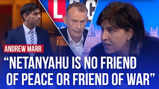 Tory Baroness condemns Rishi Sunak for blindly supporting Netanyahu  LBC [upl. by Zobias]