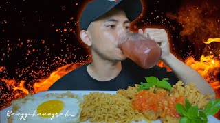 JAMUR ENOKI CRISPY SAMBAL GEPREK  ASMR MUKBANG [upl. by Pinette]