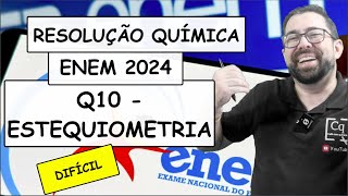 RESOLUÇÃO ENEM 2023  QUÍMICA  Q10 ESTEQUIOMETRIA [upl. by Neiviv]