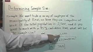 Determining Sample Size [upl. by Klaus]